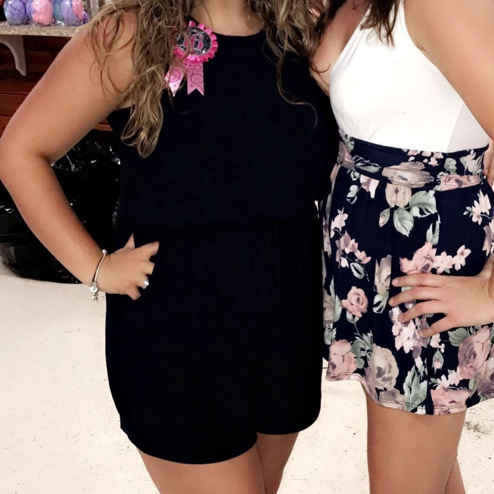 Navy romper
